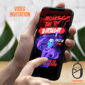 Friday the 13th birthday video invitation