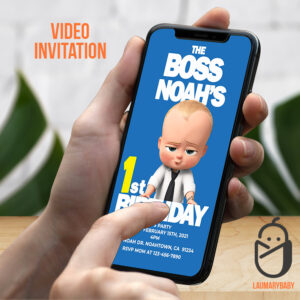 The Boss Baby Birthday video Invitation