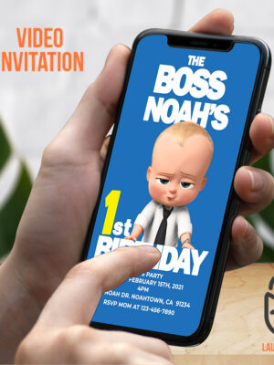 The Boss Baby Birthday video Invitation
