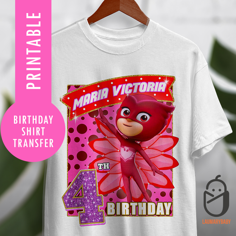 Owlette Birthday Shirt Transfer
