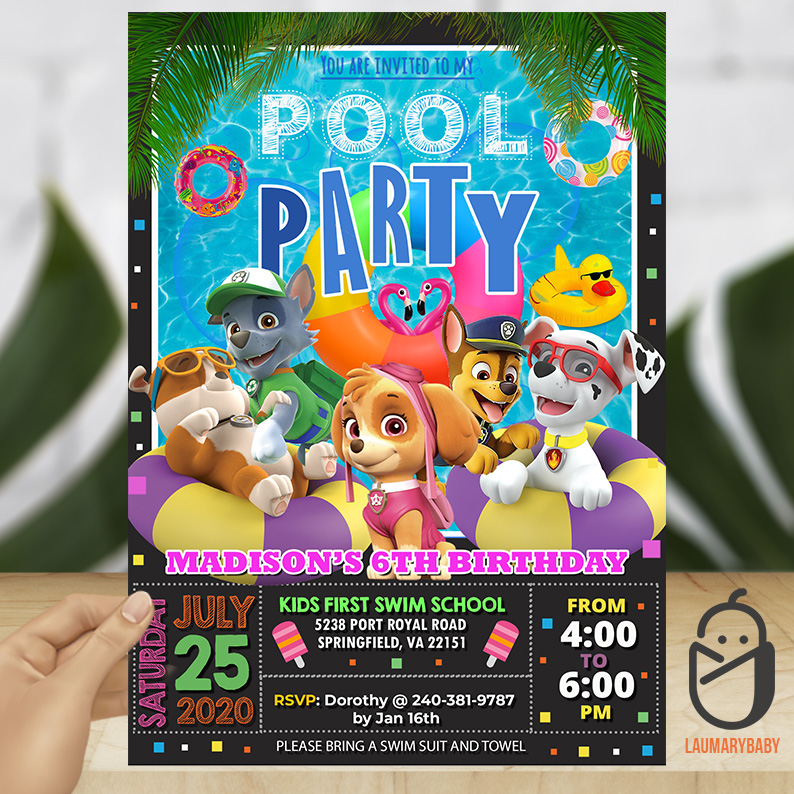 Paw Patrol Pool Party