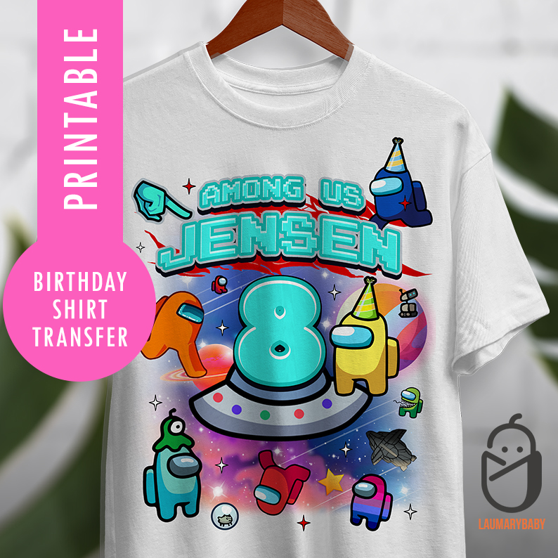 Among us Birthday Shirt Transfer