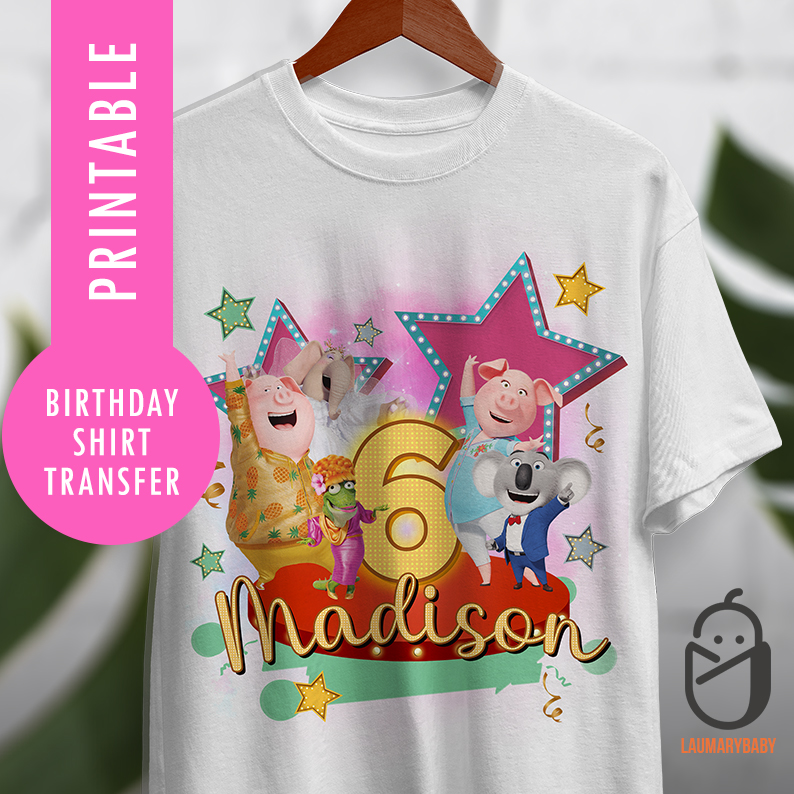 Sing 2 Birthday Shirt Transfer