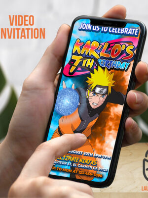 Naruto Birthday Video Invitation