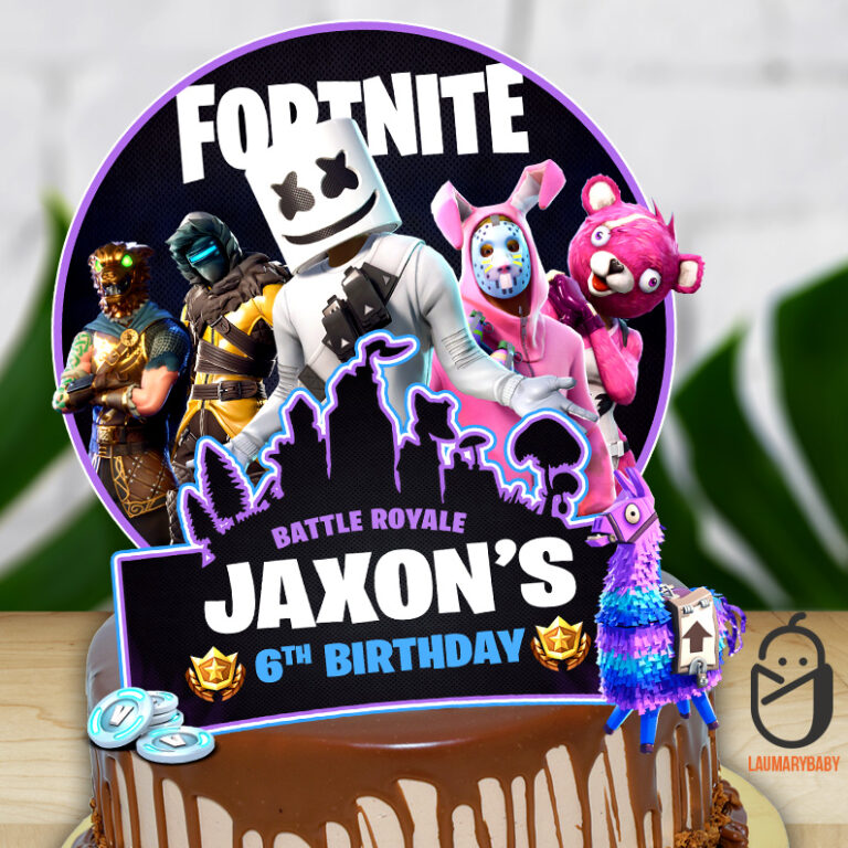 Fortnite Birthday Cake Topper