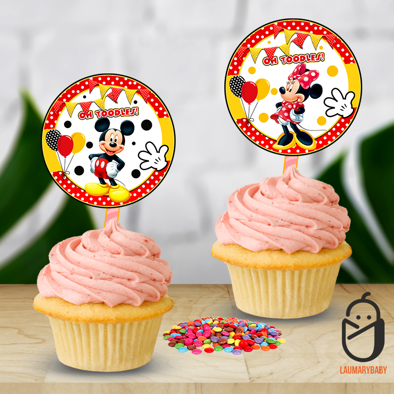 Mickey & Minnie Cupcake Topper