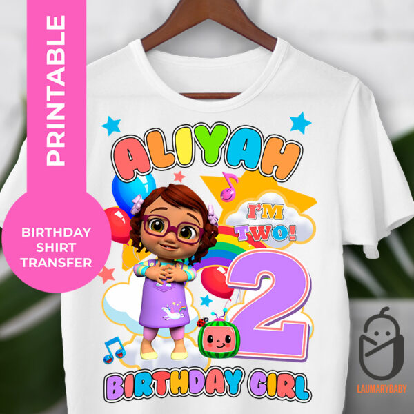 Cocomelon Bella Birthday Shirt Transfer