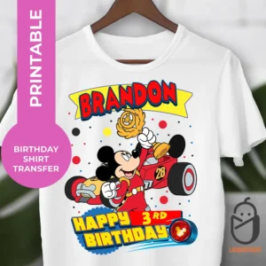Mickey Roadster Racers Birthday Shirt