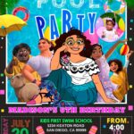 Encanto Pool Party Birthday Invitation Template