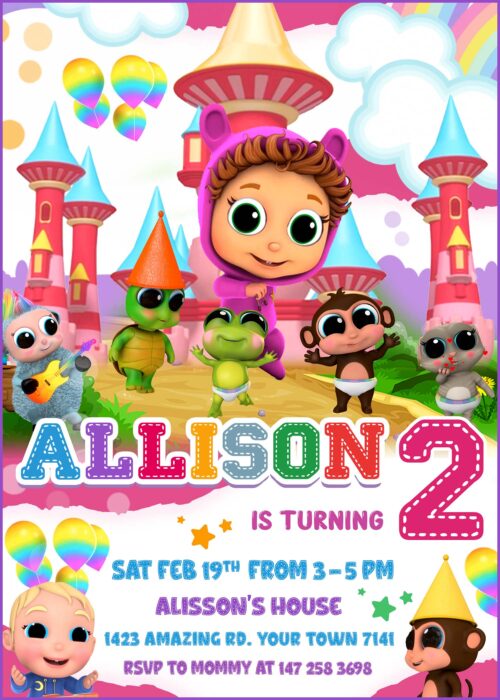 Baby Joy Birthday Invitation