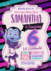 Vampirina Birthday Invitation