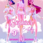 Cute Kpop Demon Hunters Birthday Invitation Template