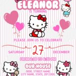 Beautifull Hello Kitty Birthday Invitation Template