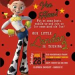 Beautiful Toy Story Jessie Birthday Invitation Template