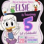 Amazing Webby Ducktales Birthday Invitation Template