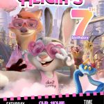 Beautiful Zootopia Judy Hopps Birthday Invitation Template