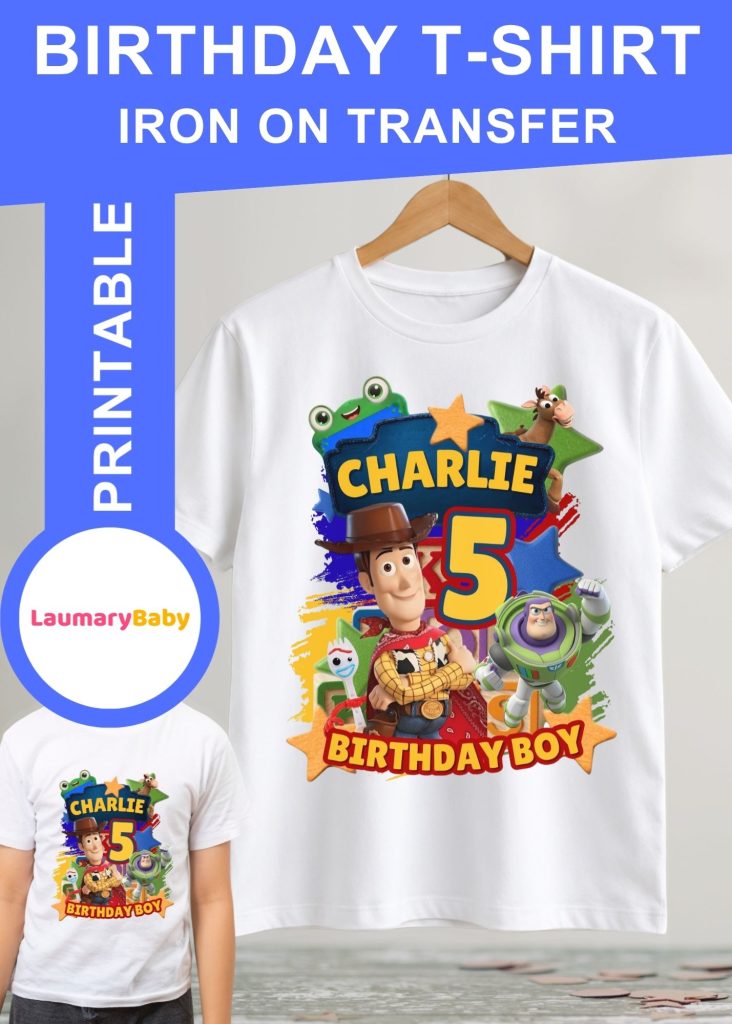 Toy Story 5 Boy Birthday Shirt Transfer