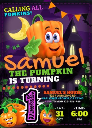 Amazing Spookley Halloween Birthday Invitation Template